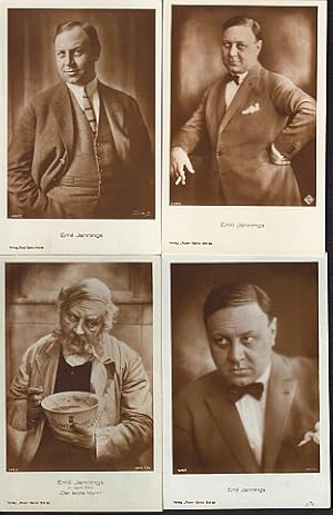 4 Ansichtskarten von Emil Jannings.