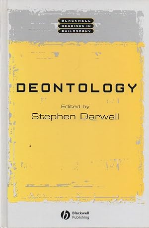 Imagen del vendedor de Deontology a la venta por San Francisco Book Company