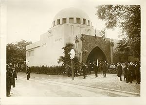 "Le PAVILLON de PALESTINE inauguré par Mr Paul REYNAUD à l'EXPOSITION COLONIALE de 1931" Photo de...