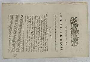 Seller image for An Act to continue several Laws relating to permitting the Importation of Tobacco into Great Britain from any Place whatever . for sale by Attic Books (ABAC, ILAB)