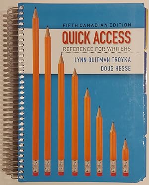Quick Access: Reference for Writers, Fifth Canadian Edition Plus NEW MyWritingLab with Pearson eT...