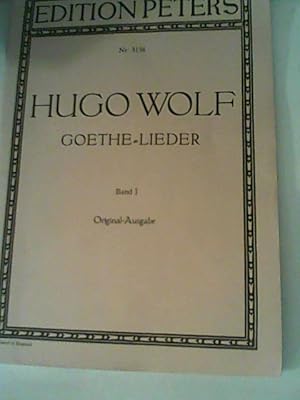 Immagine del venditore per Goethe-Lieder , Band I, Original- Ausgabe Edition Peters Nr. 3156 venduto da ANTIQUARIAT FRDEBUCH Inh.Michael Simon