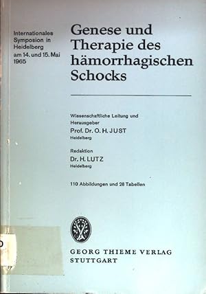 Seller image for Genese und Therapie des hmorrhagischen Schocks: Internationales Symposion in Heidelberg am 14. und 15. Mai 1965. for sale by books4less (Versandantiquariat Petra Gros GmbH & Co. KG)