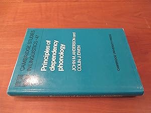 Immagine del venditore per Principles of Dependency Phonology (Cambridge Studies in Linguistics, Series Number 47) venduto da Arroyo Seco Books, Pasadena, Member IOBA