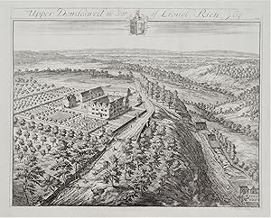 UPPER DOWDESWELL, Cheltenham, Gloucestershire, KIP antique print 1768