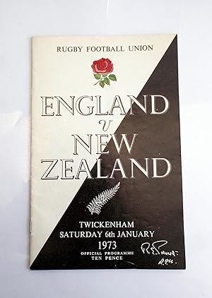 England v New Zealand - 6th January 1973 - Rugby Football Union Programme