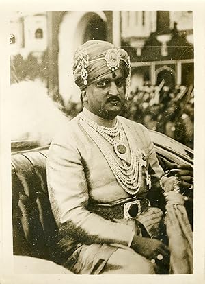 "Hara SINGH Marajah du CACHEMIRE 1931" Photo de presse originale G. DEVRED / Agence ROL Paris (1931)