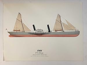 Paddle Ship 'Hope' (Colour Lithograph, 1968)