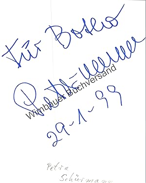 Bild des Verkufers fr Original Autogramm Petra Schrmann (1933-2010) Miss World /// Autograph signiert signed signee zum Verkauf von Antiquariat im Kaiserviertel | Wimbauer Buchversand