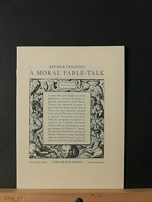 Seller image for A Moral Fable-Talk (Promotional brochure) for sale by Tree Frog Fine Books and Graphic Arts