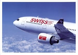 Ansichtskarte / Postkarte Schweizer Passagierflugzeug, Swissair Airbus A330