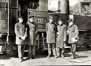 Ansichtskarte / Postkarte Deutsche Eisenbahn, Traditionsbahn Radebeul Ost-Radeburg, Lok 132, Zugp...