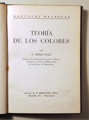 Seller image for TEORA DE LOS COLORES - Barcelona 1954 - Ilustrado for sale by Llibres del Mirall