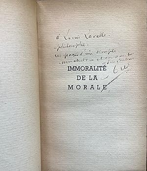 Immoralité de la morale