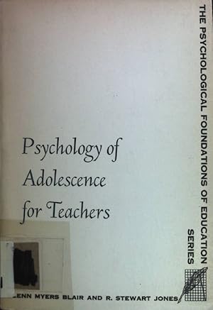 Seller image for Psychology of Adolescence for Teachers. for sale by books4less (Versandantiquariat Petra Gros GmbH & Co. KG)