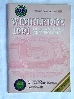 Immagine del venditore per Wimbledon 1991 The Lawn Tennis Championships Official Souvenir Programme Tuesday 2nd July, Eighth Day. venduto da Tony Hutchinson