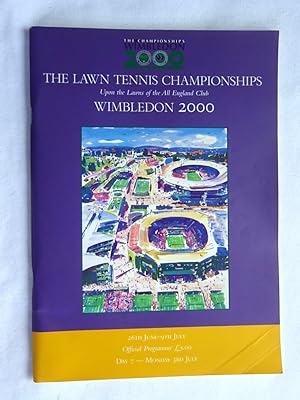 Immagine del venditore per Wimbledon 2000 The Lawn Tennis Championships Official Programme Monay 3rd July, Day 7. venduto da Tony Hutchinson
