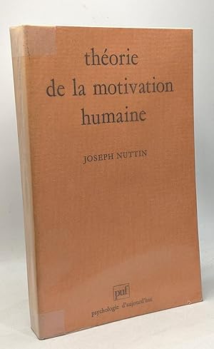 Image du vendeur pour Thorie de la motivation humaine 4e dition mis en vente par crealivres