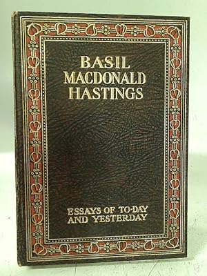 Immagine del venditore per Basil Macdonald Hastings: Essays venduto da World of Rare Books