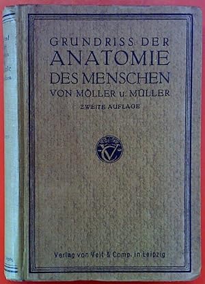 Bild des Verkufers fr Grundriss der Anatomie des Menschen: Fr Studium und Praxis. Zweite verbesserte und vermehrte Auflage. zum Verkauf von biblion2