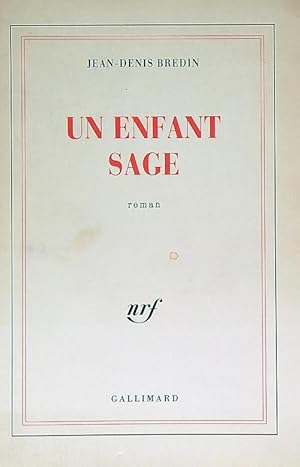 Image du vendeur pour Un enfant sage mis en vente par Librodifaccia