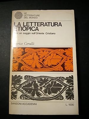Seller image for Cerulli Enrico. La letteratura etiopica. Sansoni. 1968 for sale by Amarcord libri