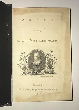 Poems written by Mr William Shakespeare.