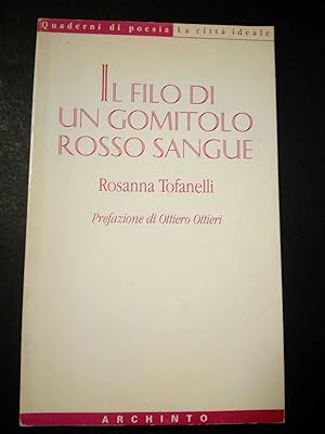 Tofanelli Rosanna. Il filo di un gomitolo rosso sangue. Archinto. 1996