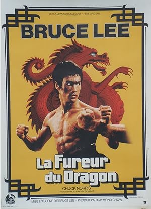 "LA FUREUR DU DRAGON (THE WAY OF THE DRAGON)" Réalisé par Bruce LEE en 1973 avec Bruce LEE / Affi...
