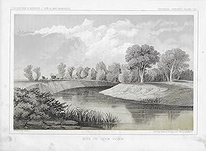 Seller image for BOIS DE SIOUX RIVER: PLATE VII - Pacific Railroad Survey Lithograph for sale by The Book Shelf