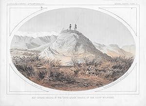 Seller image for HOT SPRING MOUND IN THE " DEER LODGE" PRAIRIE OF THE ROCKY MOUNTAINS: PLATE L - Pacific Railroad Survey Lithograph for sale by The Book Shelf