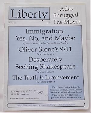 Bild des Verkufers fr Liberty Vol. 20 No. 10 (October 2006) (Libertarian Magazine) zum Verkauf von Bloomsbury Books