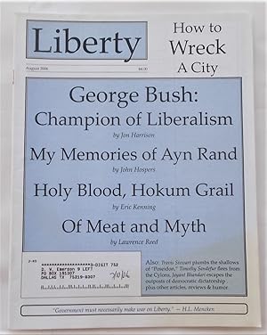 Seller image for Liberty Vol. 20 No. 8 (August 2006) (Libertarian Magazine) for sale by Bloomsbury Books