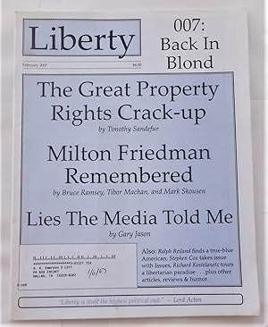 Seller image for Liberty Vol. 21 No. 2 (February 2007) (Libertarian Magazine) for sale by Bloomsbury Books