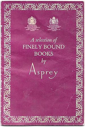 BOOK CATALOGUE 1977 A Selection of Finely Bound Books by Asprey.