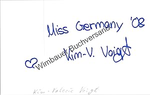 Original Autogramm Kim-Valerie Voigt /// Autograph signiert signed signee