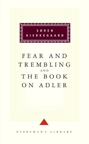 Immagine del venditore per Fear and Trembling/the Book on Adler : The Book on Adler venduto da GreatBookPricesUK