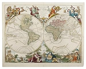 Mappe Monde ou Description du Globe Terrestre & Aquatique Suivant les Dernieres & Meilleures.