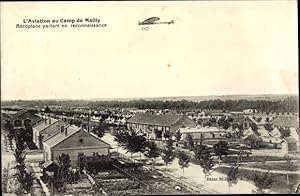 Ansichtskarte / Postkarte Mailly le Camp Aube, Vue generale, Aeroplane