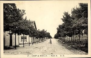 Ansichtskarte / Postkarte Mailly le Camp Aube, Route A.