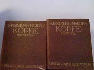 Konvolut bestehend aus 2 Bänden ( von 4), zum Thema: Köpfe von Maximilian Harden.
