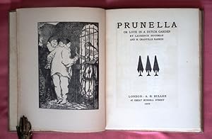 Immagine del venditore per Prunella Or Love in a Dutch Garden. venduto da Patrick Pollak Rare Books ABA ILAB