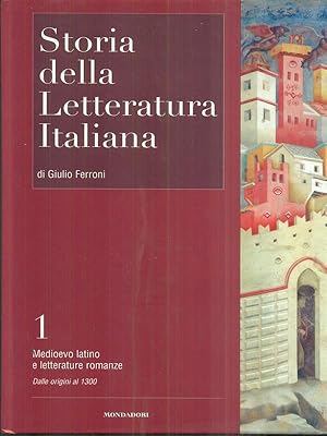 Bild des Verkufers fr Storia della letteratura italiana 1 zum Verkauf von Librodifaccia