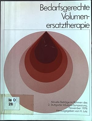 Imagen del vendedor de Bedarfsgerechte Volumenersatztherapie a la venta por books4less (Versandantiquariat Petra Gros GmbH & Co. KG)