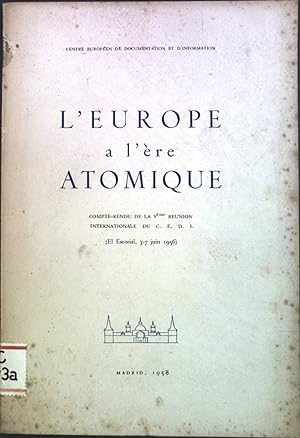 L'Europe a l'ére Atomique.