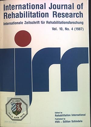 Immagine del venditore per Adapting the environment to people with disabilities: constitutional issues in Canada. :in - International Journal of Rehabilitation Research, Vol.10, Nr.4. venduto da books4less (Versandantiquariat Petra Gros GmbH & Co. KG)