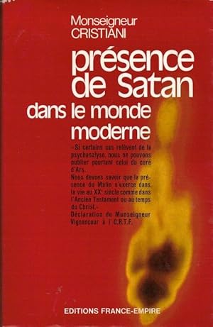 Présence de Satan dans le monde moderne