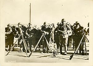 "CONFLIT SINO-JAPONAIS 1932 / Fantassins japonais devant Shanghai" Photo de presse originale G. D...