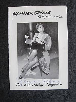 Spielzeit 1961/62 Nr.3: Die aufrichtige Lügnerin. Komödie in drei Akten von Marcel Achard