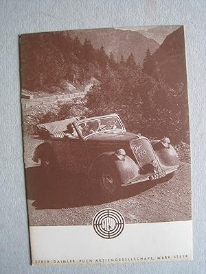 LÖSCHBLATT ! Abgebildet ist das Auto Steyr 220. Die Rückseite Löschpapier. Das Auto wurde von 193...